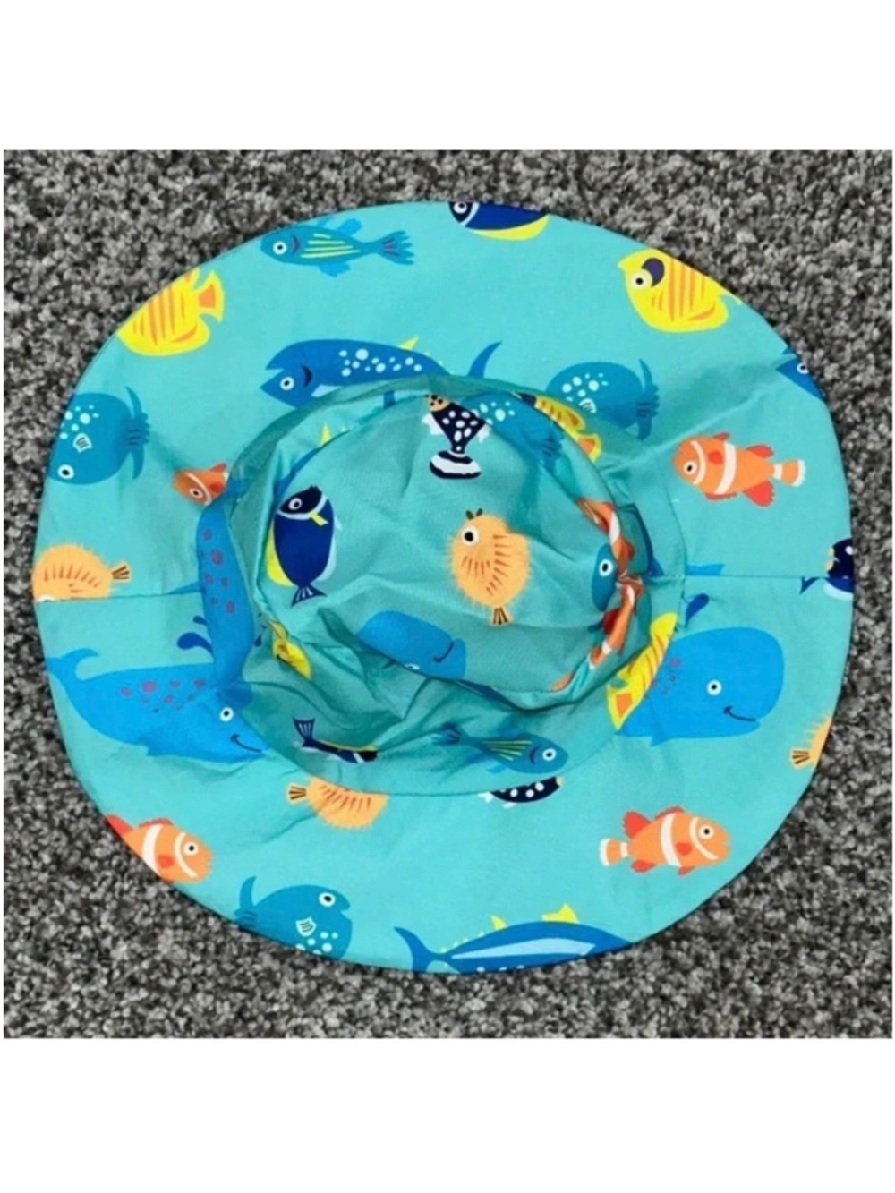 Baby Boys Cartoon Fish Swim Shorts And Hat Set - Picture 8 of 9
